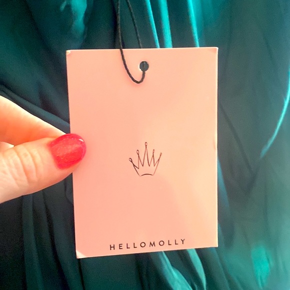 NWT Hello Molly Forest Green Romper Dress - Size XS - Picture 4 of 4